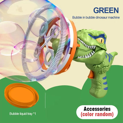 2-in-1 Dinosaur Bubble Gun
