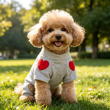 Teddy Heart Pet Sweater