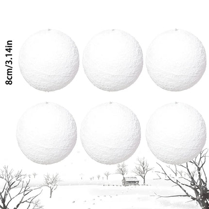 White Christmas Tree Baubles Set