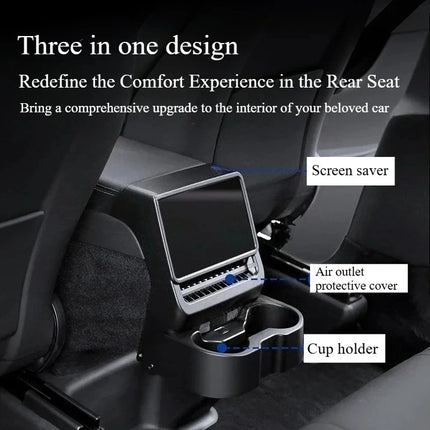 Rear Seat Cup Holder Organizer