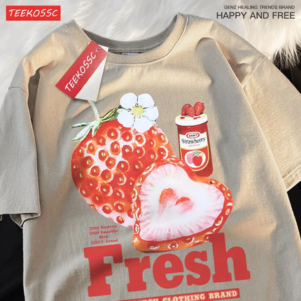 Fresh Strawberry Graphic T-Shirt