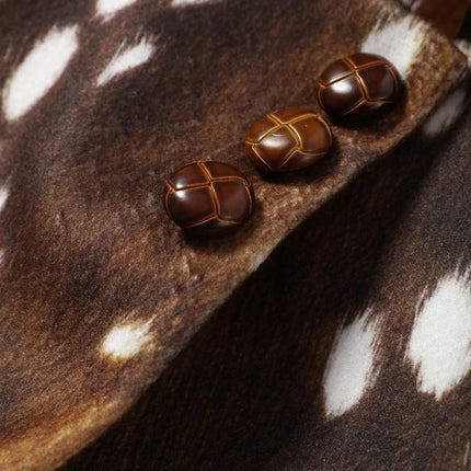Women's Leopard Print Fur Jacket