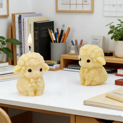 Cute Sheep Silicone Candle Mold