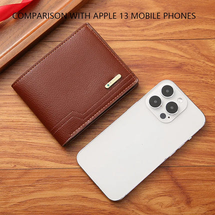 Fashionable Men's Bifold Short Wallet
