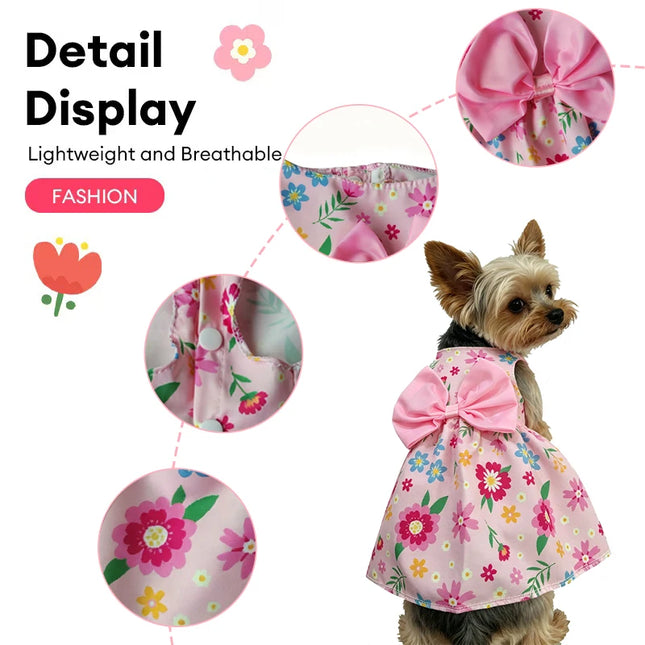 Pink Dog Princess Dress