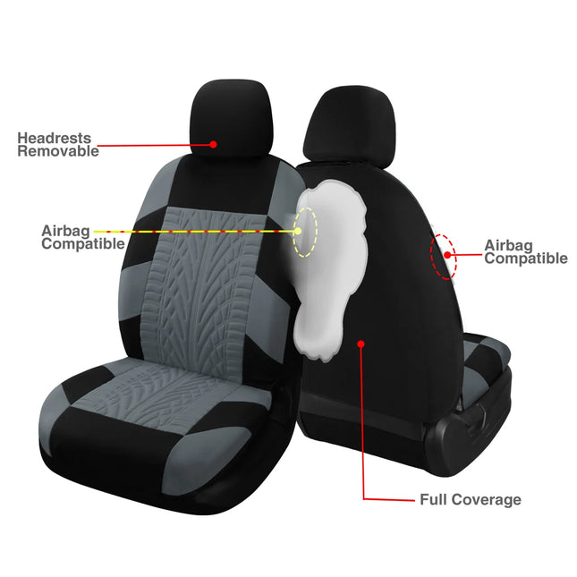 Universal Fabric Car Seat Covers Set