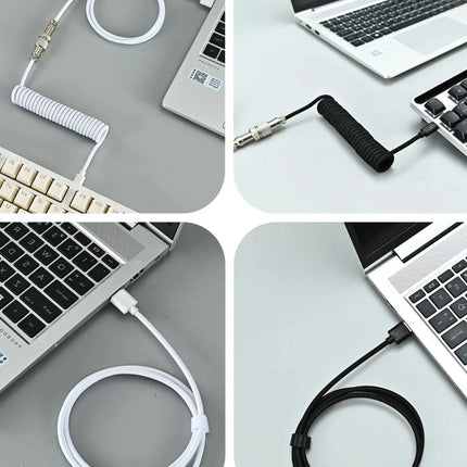 Coiled Mechanical Keyboard Cable