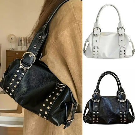 Rivet Motorcycle Shoulder Bag