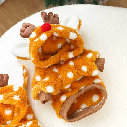 Reindeer Fleece Pet Costume