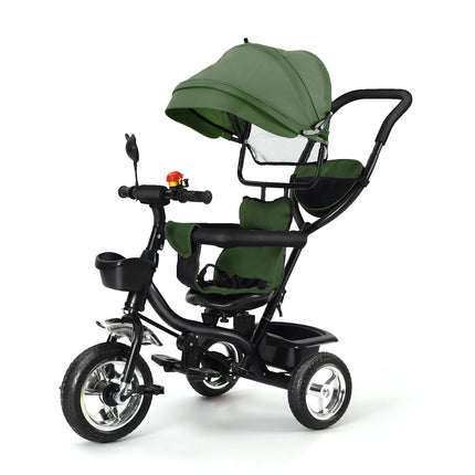 Adjustable Baby Tricycle with Push Bar