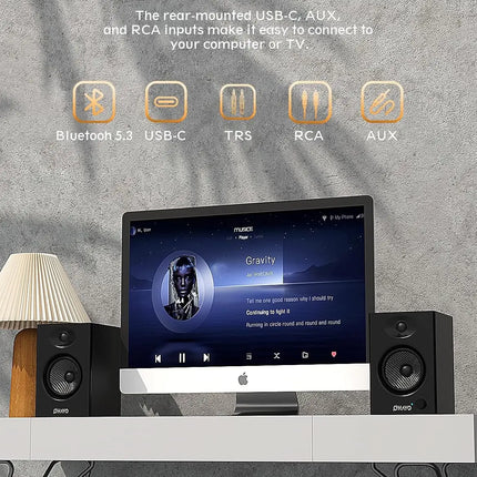 60W Desktop Stereo Speakers