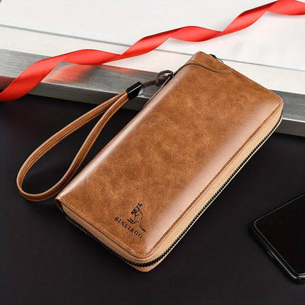 Long RFID Zipper Wallet
