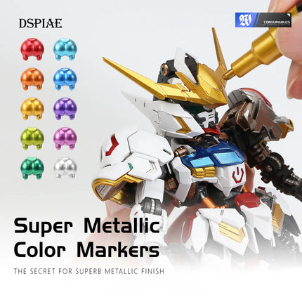 12-Piece Metallic Marker Pen Set