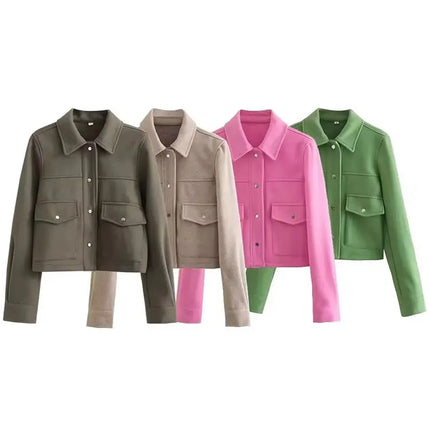 Women's Button-Up Casual Jacket