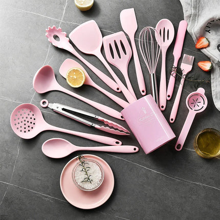 15-Piece Silicone Kitchen Utensil Set