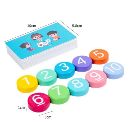 Montessori Math Card Matching Game for Kids