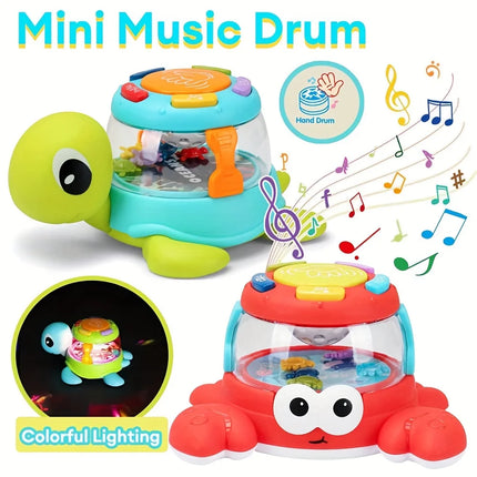 Kids' Musical Turtle and Crab Drum Toy