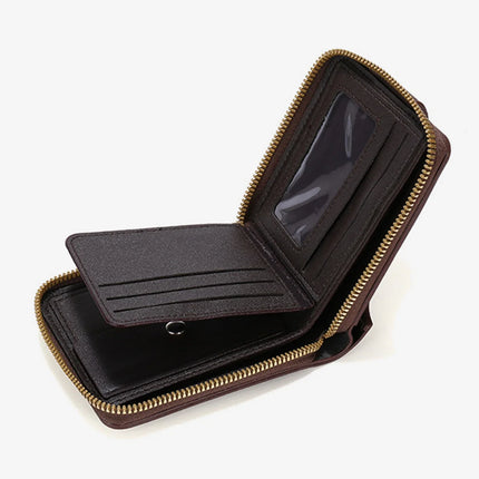 Vintage Trifold PU Wallet