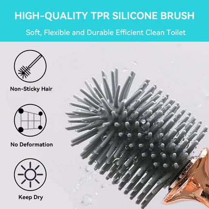 Silicone Toilet Brush with Holder
