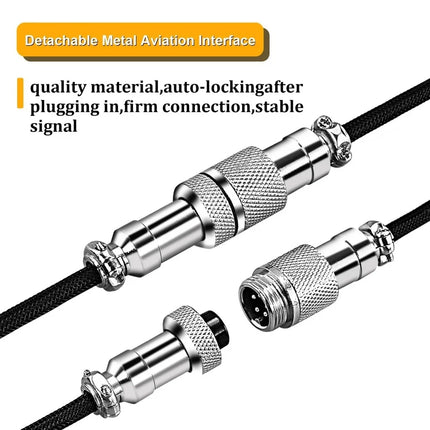Coiled Mechanical Keyboard Cable