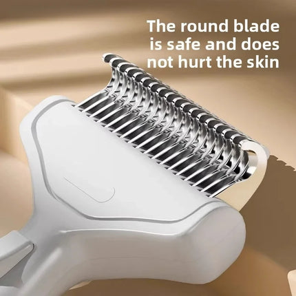 Curved Stainless Steel Pet Comb