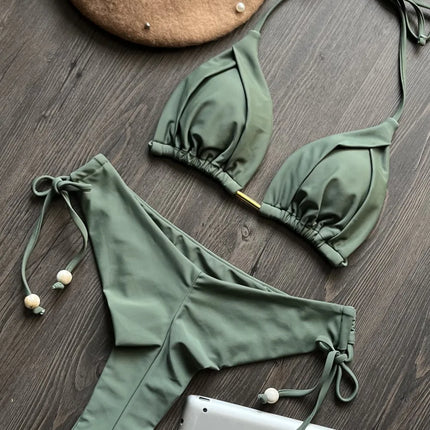 Triangle Push-Up Bikini Set