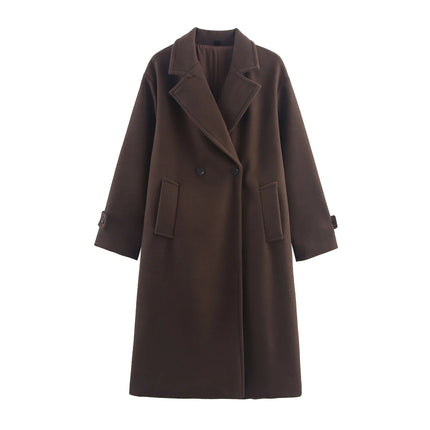 Women's Brown Wool Coat