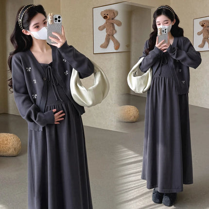 2-Piece Maternity Knit Dress Set