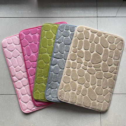 Cobblestone Embossed Bath Mat