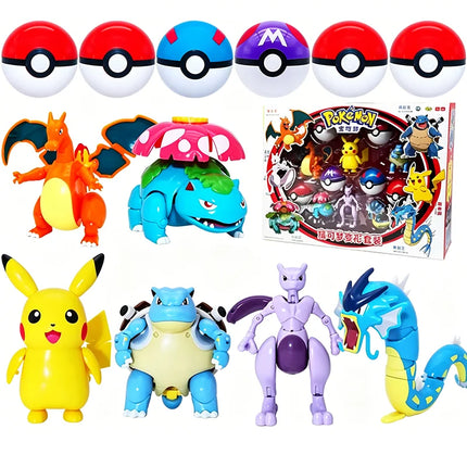Transforming Pokeball Figure Toy