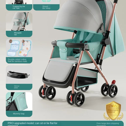 Lightweight Foldable Baby Stroller