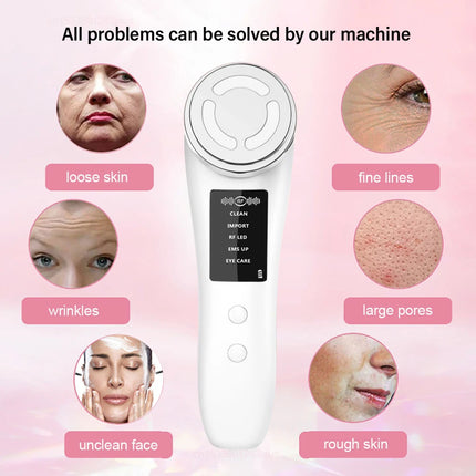 RF EMS Facial Massager