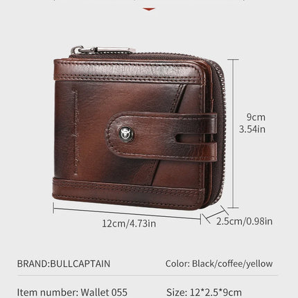 Genuine Leather Bifold Wallet