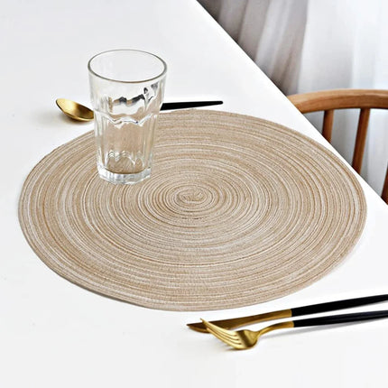 Round Woven Placemat Set