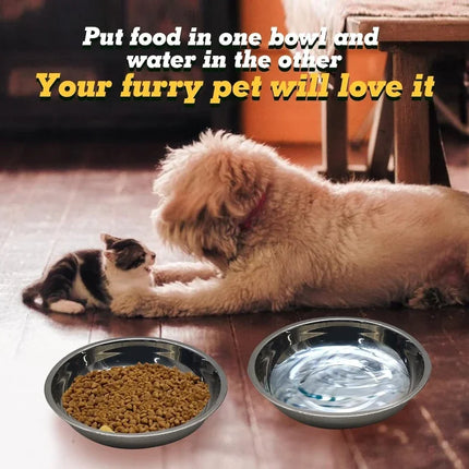 Stainless Steel Pet Bowl Set