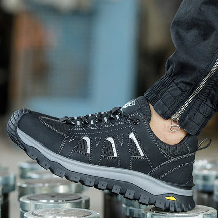 Men's Lightweight Breathable Steel Toe Safety Shoes