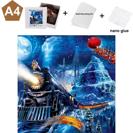 Moonlight Train Wooden Puzzle