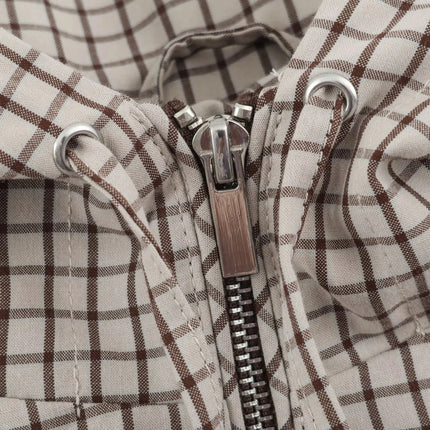 Women's Plaid Hooded Jacket