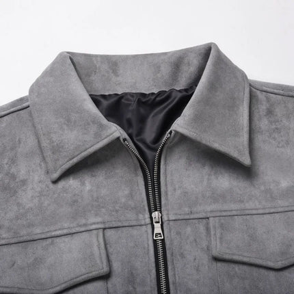 Men's Suede Windbreaker