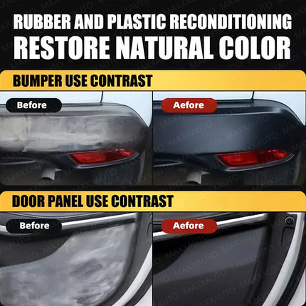 Car Plastic Restorer & Black Gloss