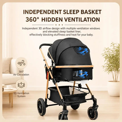 3-in-1 Lightweight Baby Travel System