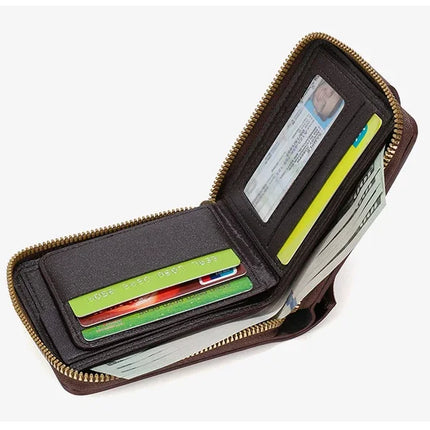 Vintage Trifold PU Wallet