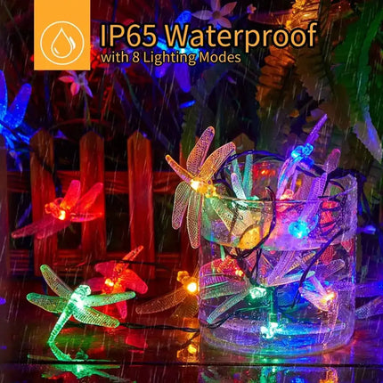 Solar Dragonfly String Lights