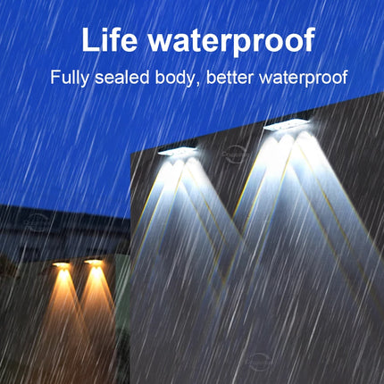 2-Pack Colorful Solar Wall Lights