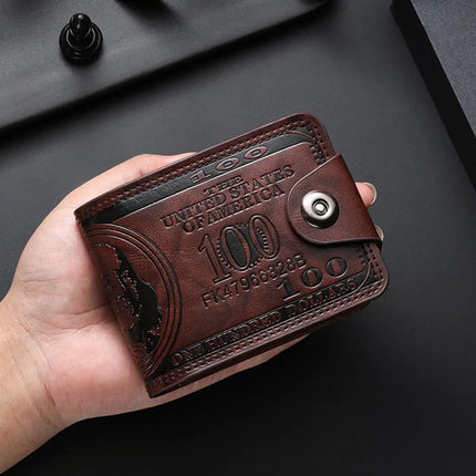 Vintage Pattern Leather Wallet