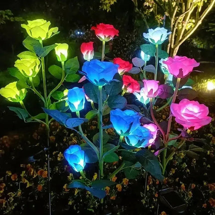 Solar Rose Flower Garden Light