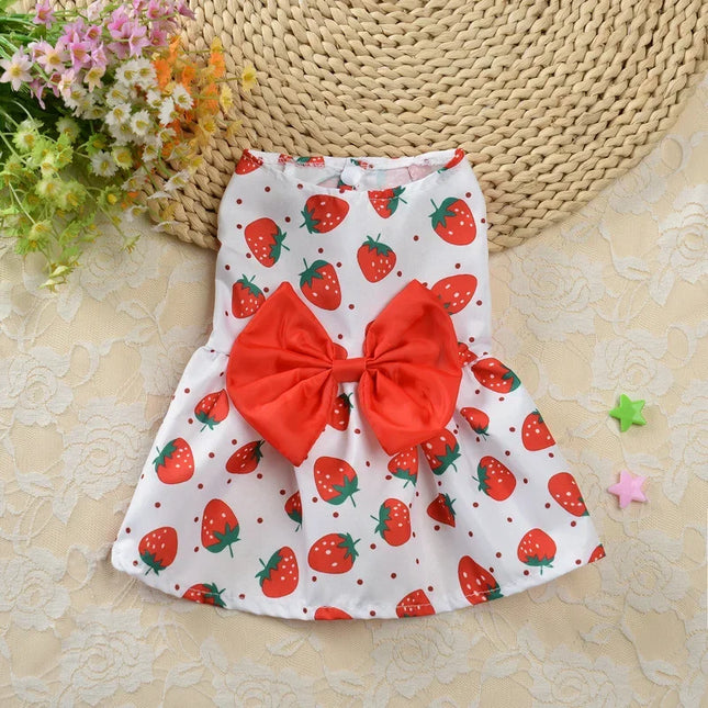 Rabbit Bow Pet Dress