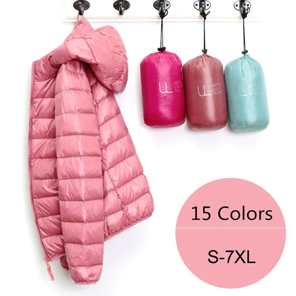 Women's Lightweight Hooded Puffer Jacket