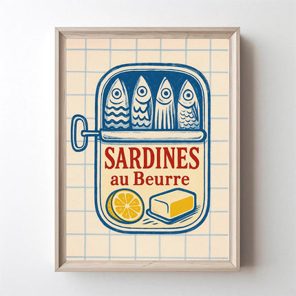 Pink Sardine Canvas Wall Art