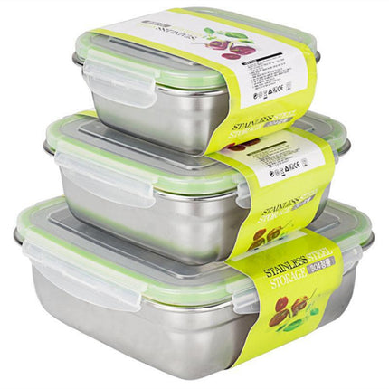 Stainless Steel Food Storage Box Set